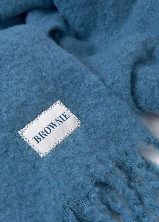 Bufanda gruesa lisa flecos