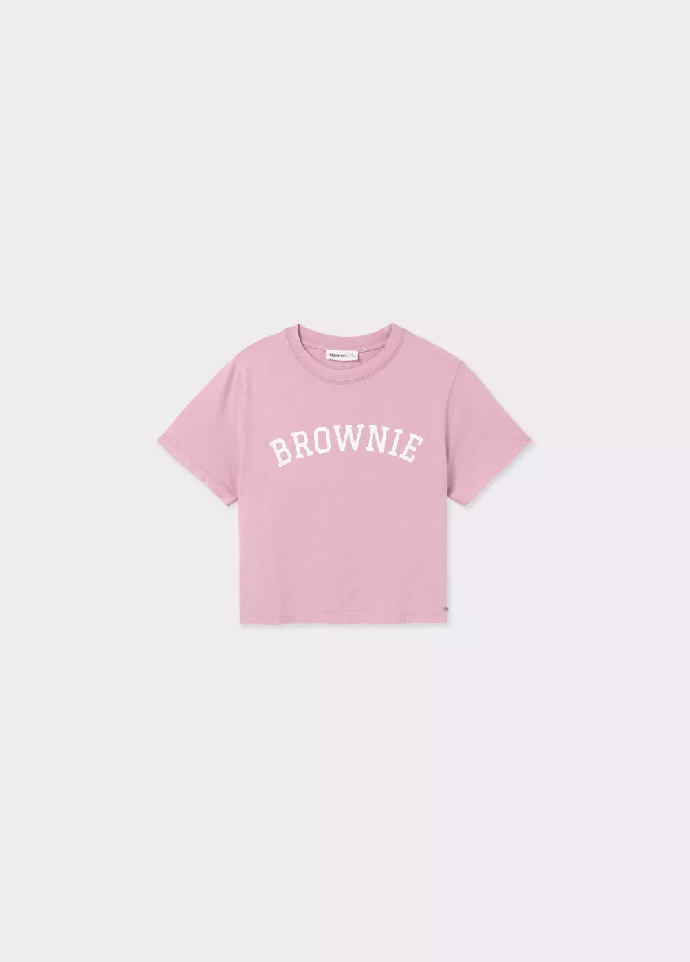 Camiseta algodón texto brownie foil
