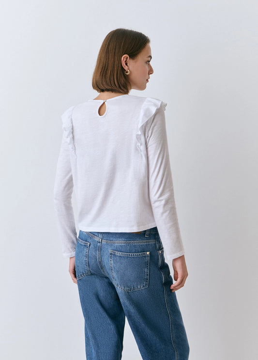 Camiseta algodón volantes