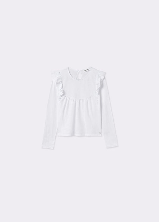 Camiseta algodón volantes