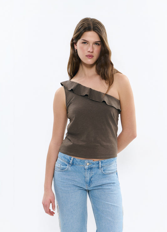 Camiseta asimétrica volante