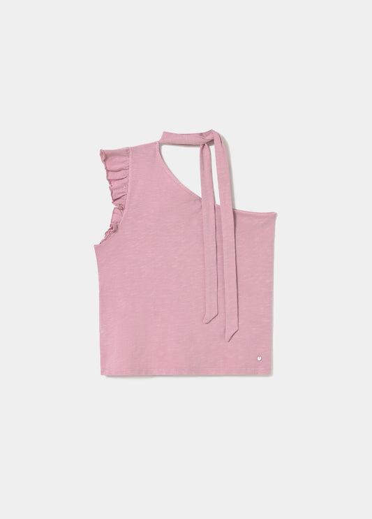 Camiseta asimétrica volante