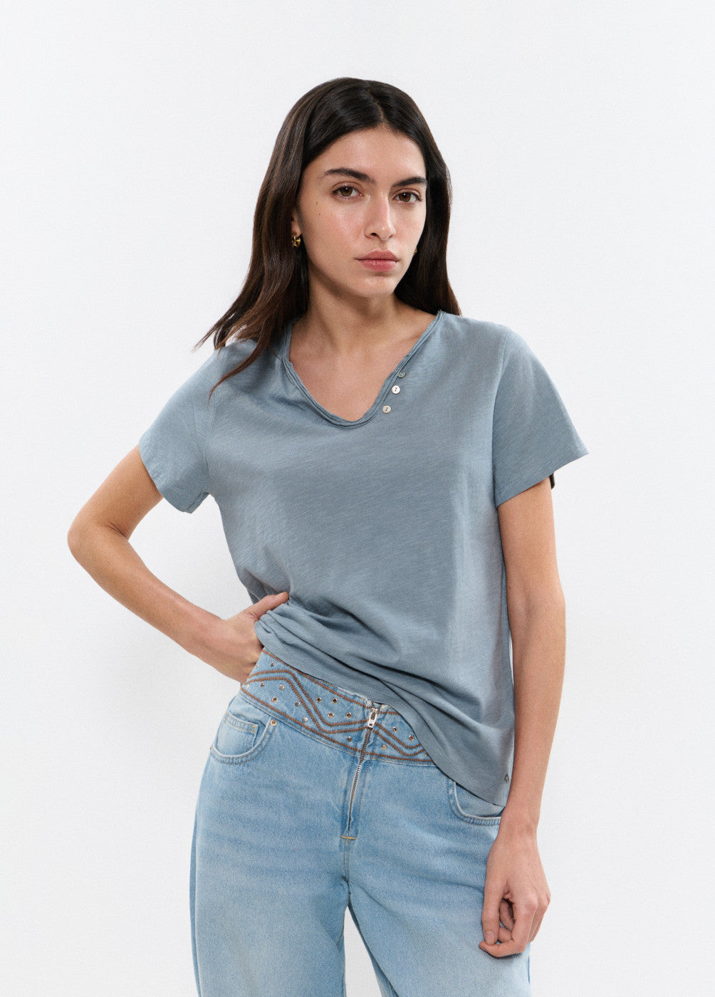 Camiseta botones