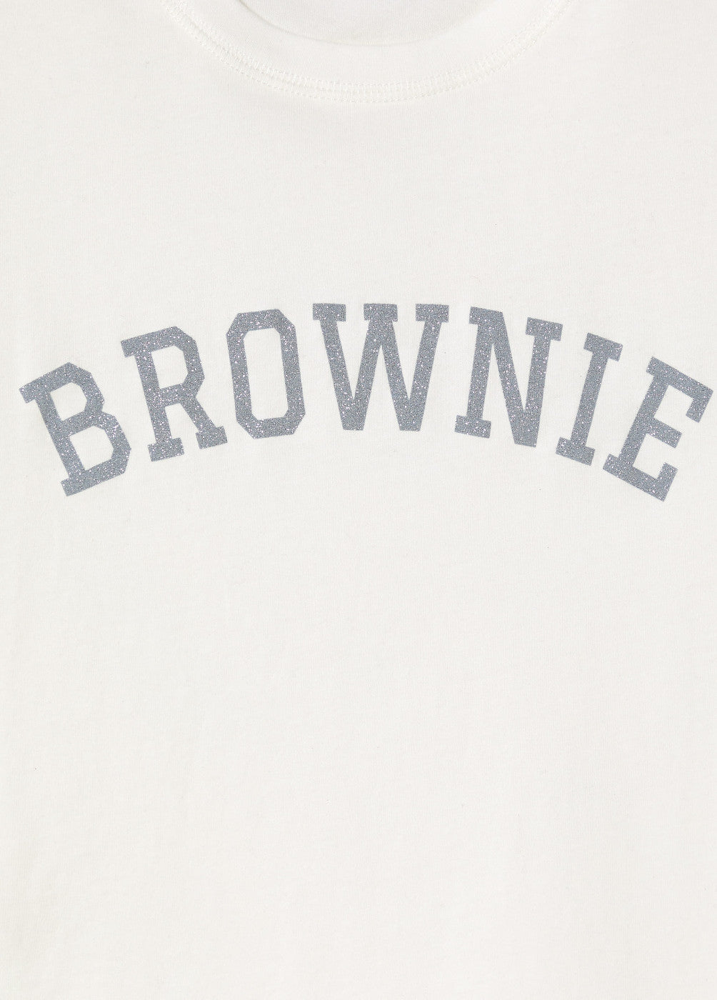 Camiseta Brownie texto glitter