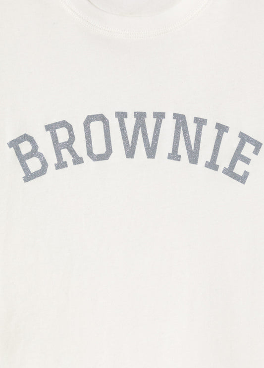 Camiseta Brownie texto glitter