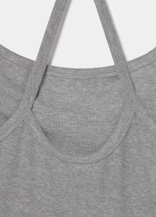 Camiseta doble rib halter