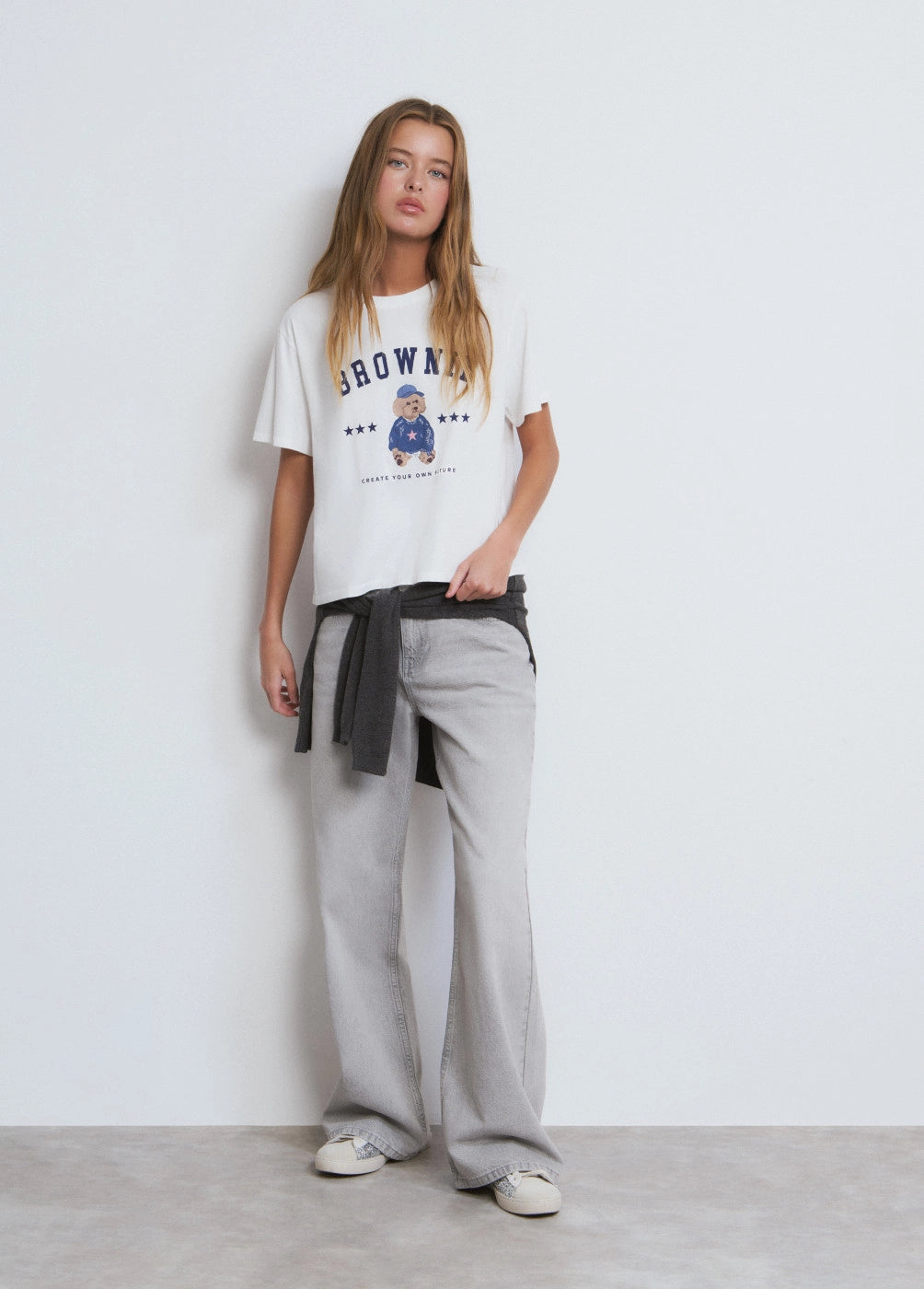 Camiseta logo perrito blanco