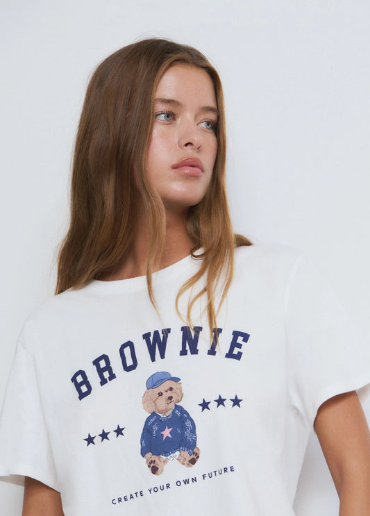 Camiseta logo perrito blanco