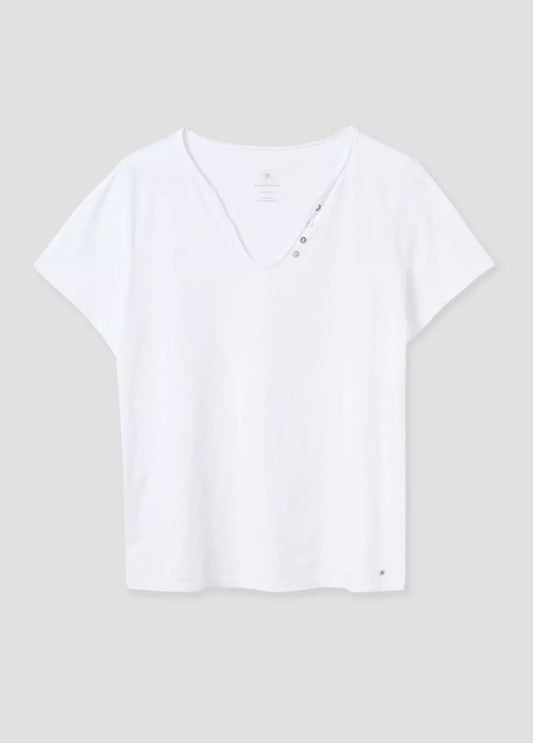 Camiseta manga corta algodón flame botones