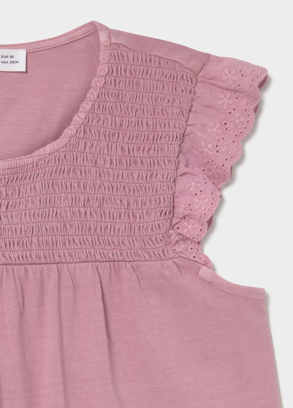 Camiseta smock bordado