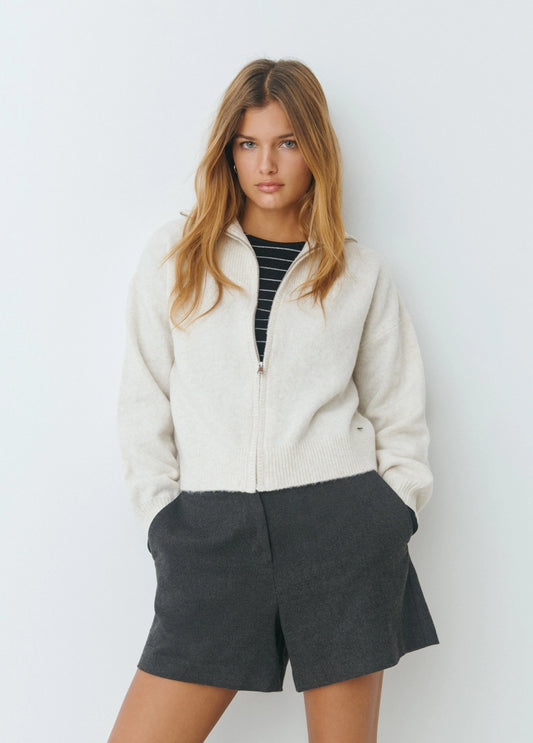 Cardigan cremallera