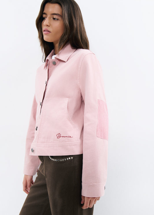 Cazadora algodón codera rayas