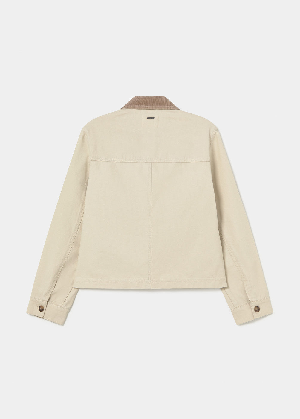 Chaqueta corta bolsillos frontales