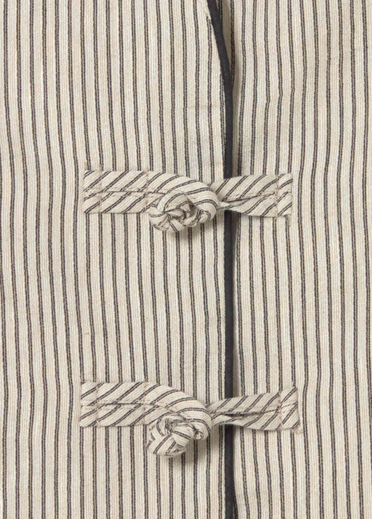 Chaqueta cuello mao rayitas