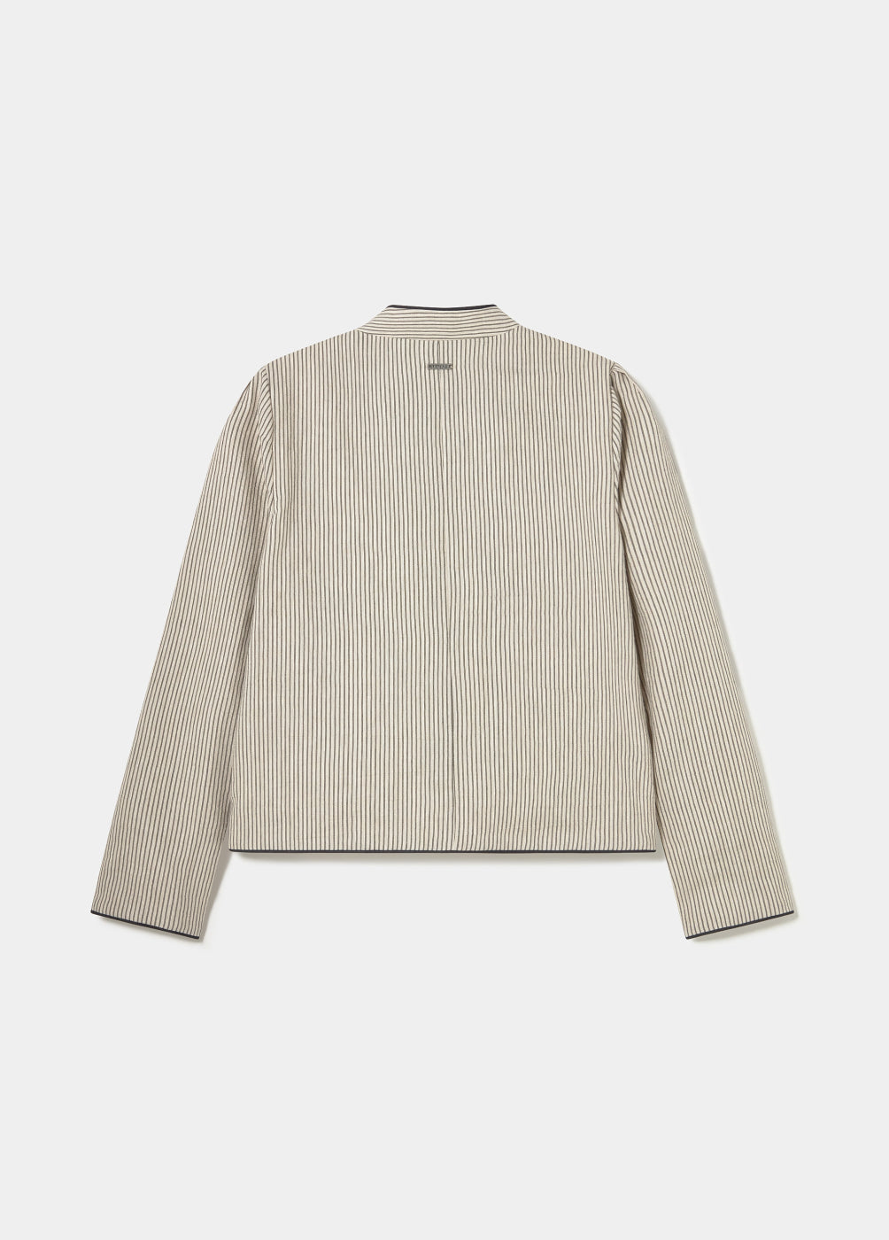 Chaqueta cuello mao rayitas