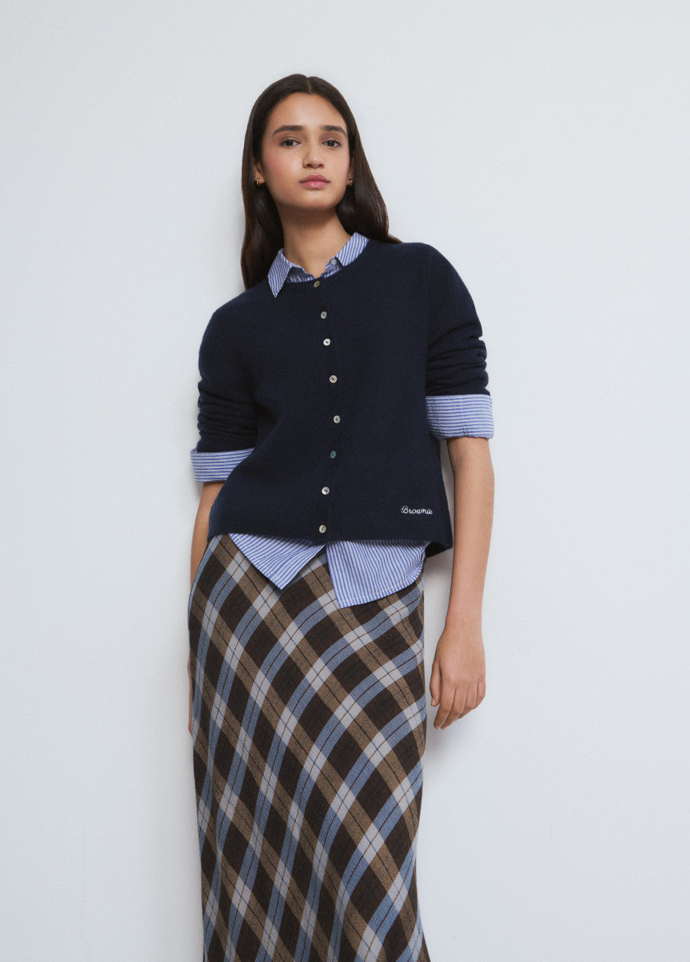 Chaqueta punto básica botones