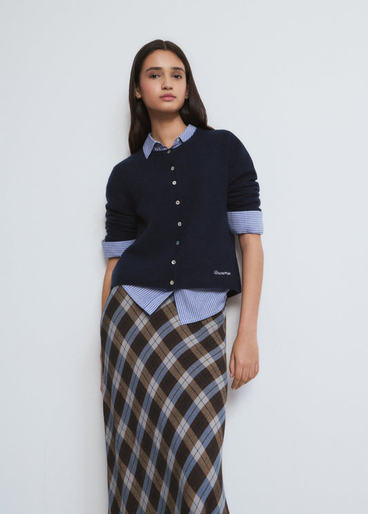 Chaqueta punto básica botones