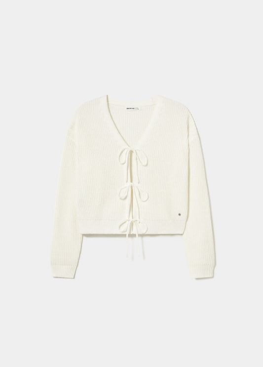 Chaqueta punto lazos