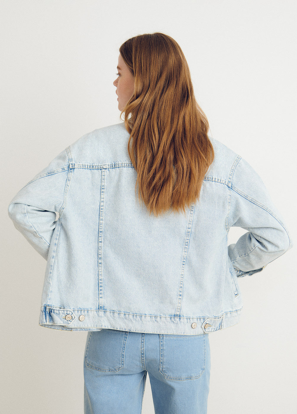 Chaqueta tejana oversize