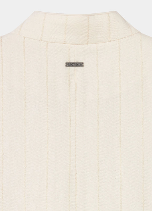 Chaqueta tejido textura y vivos