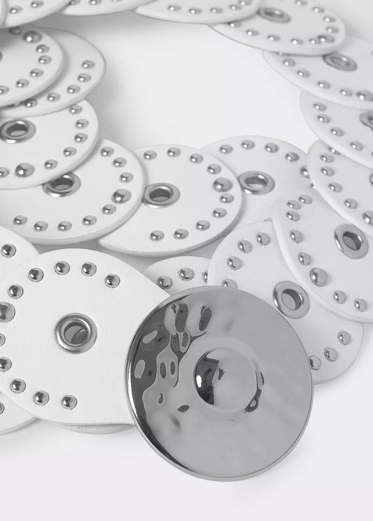 Cinturón piezas redondas