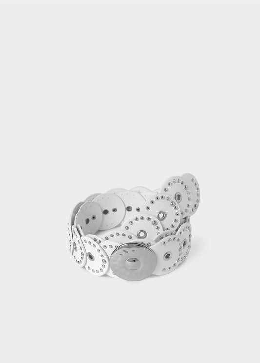 Cinturón piezas redondas