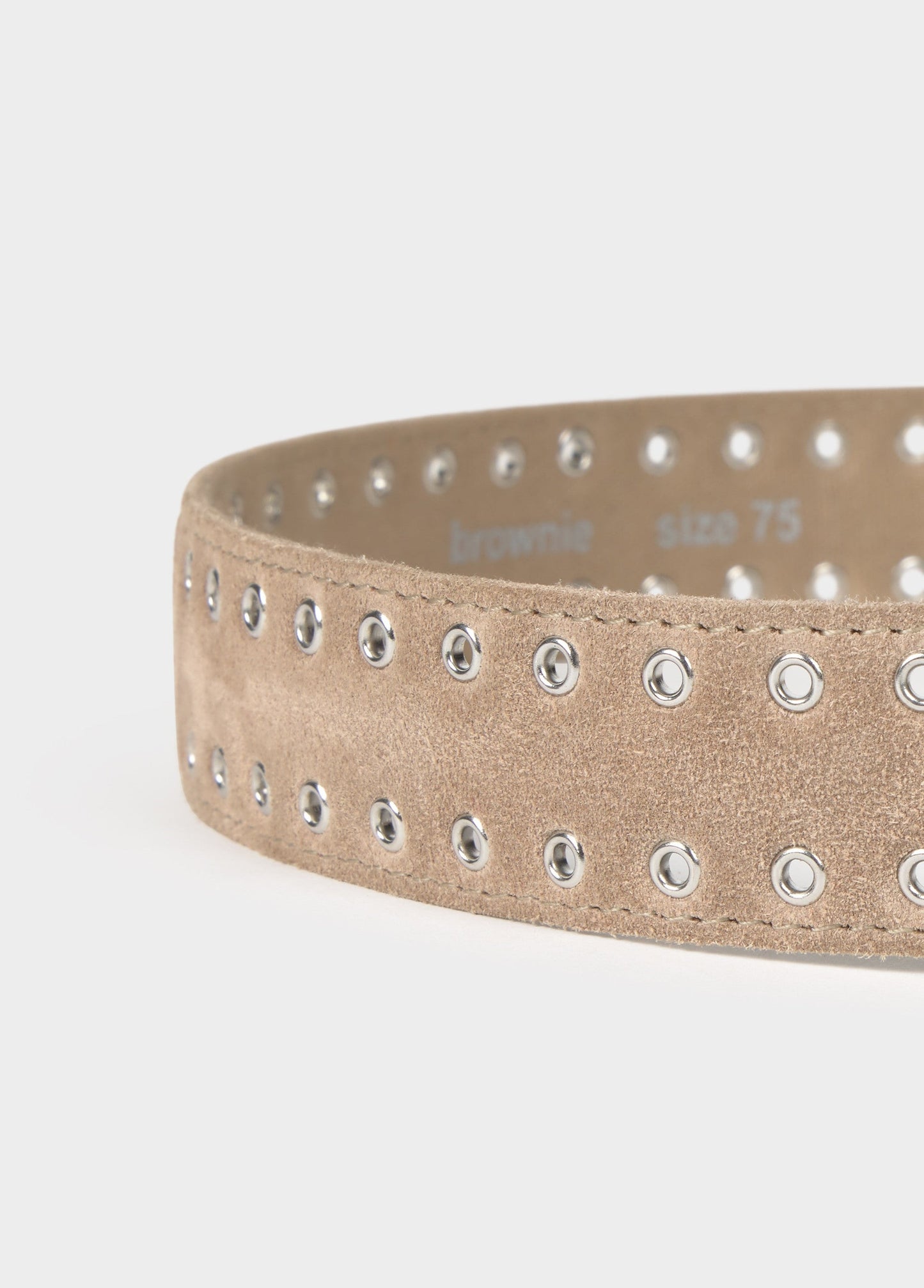 Cinturón serraje eyelets