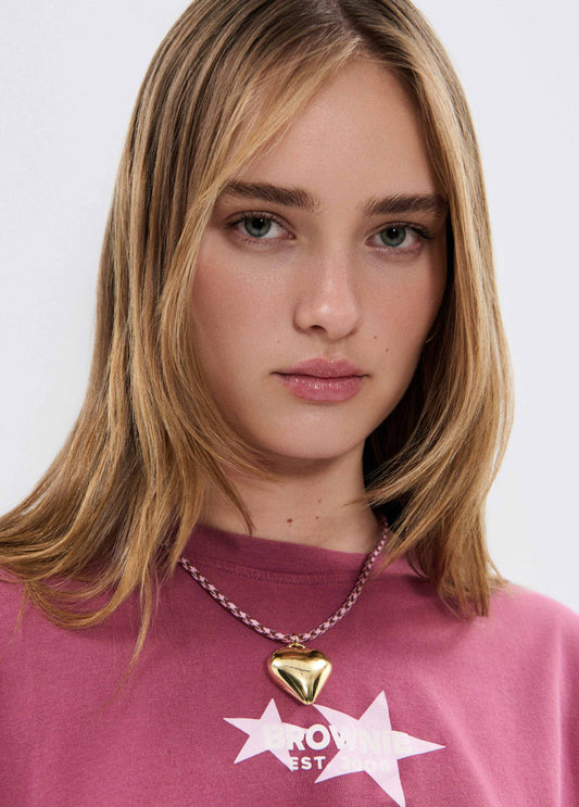 Collar cuerda corazón