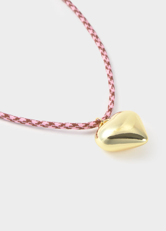 Collar cuerda corazón