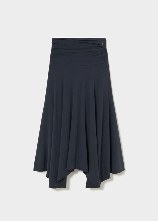 Falda fajin drapeado picos