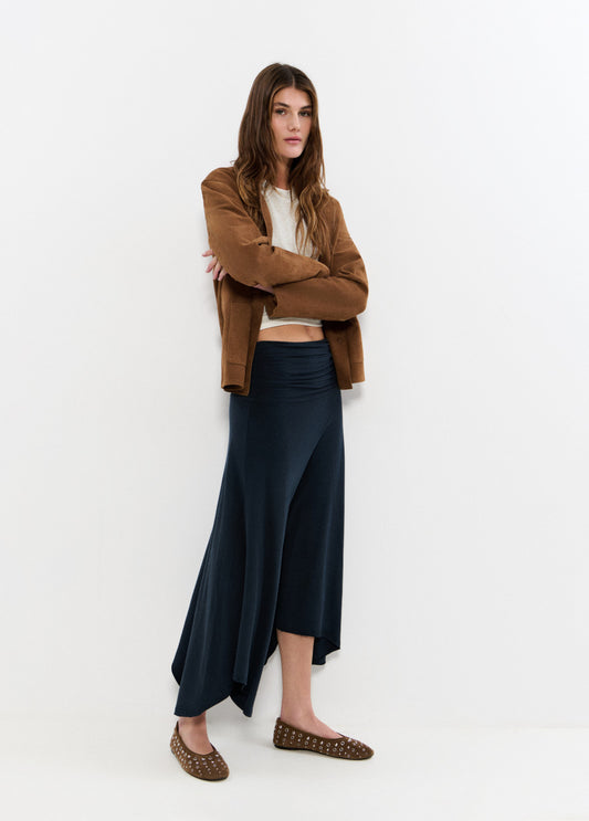 Falda fajin drapeado picos