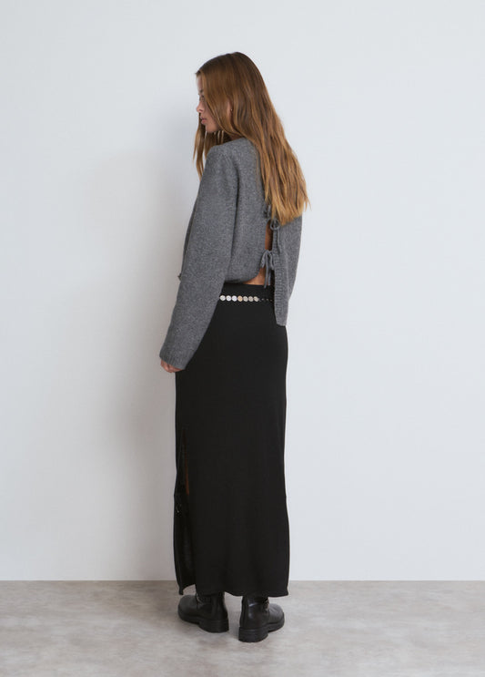 Falda larga cinturón