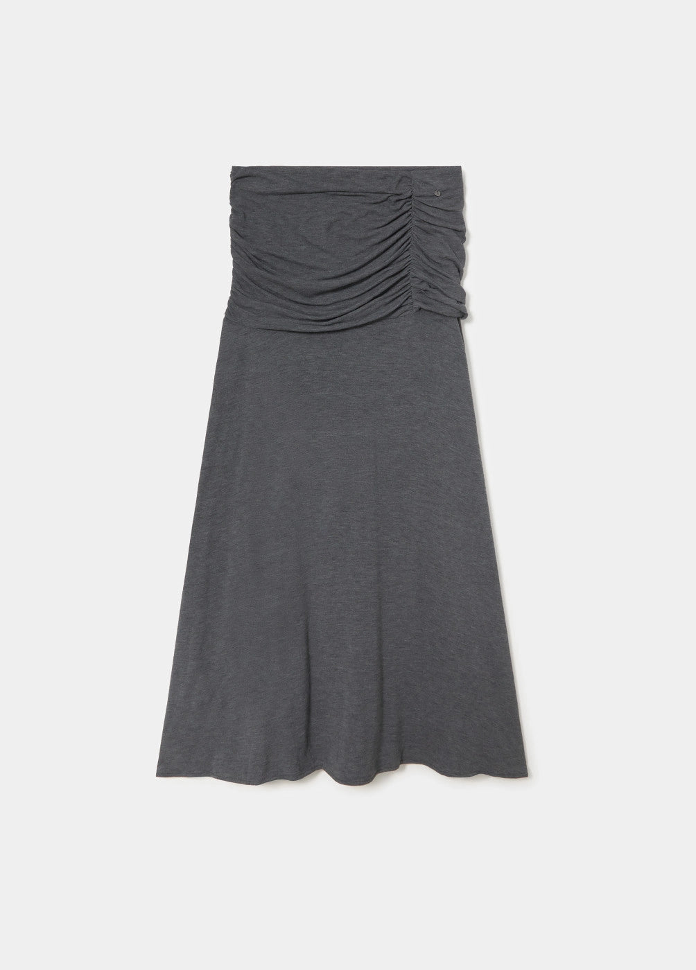 Falda midi drapeada