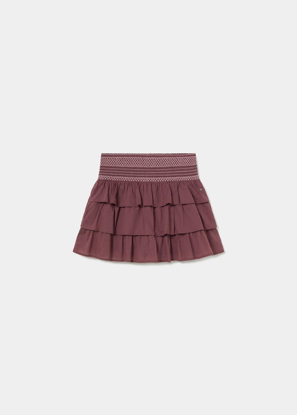 Falda smock contraste