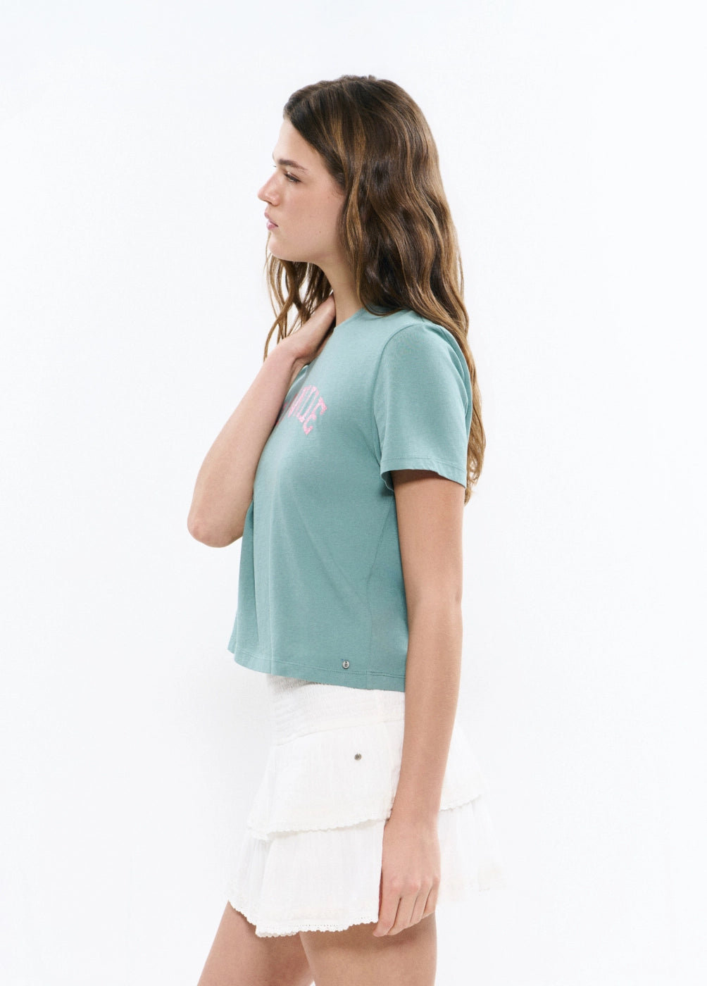 Falda volantes romántica