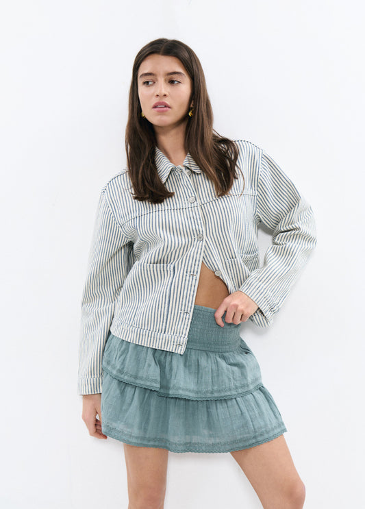 Falda volantes romántica