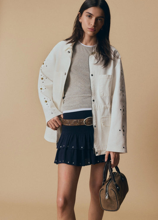 Falda volantes tachitas