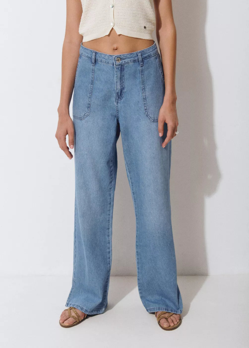 Jeans culotte aperturas