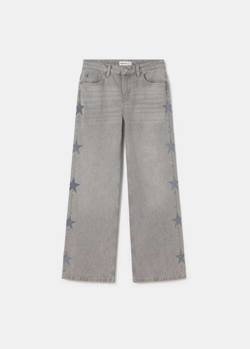 Jeans multiestrellas lateral gris