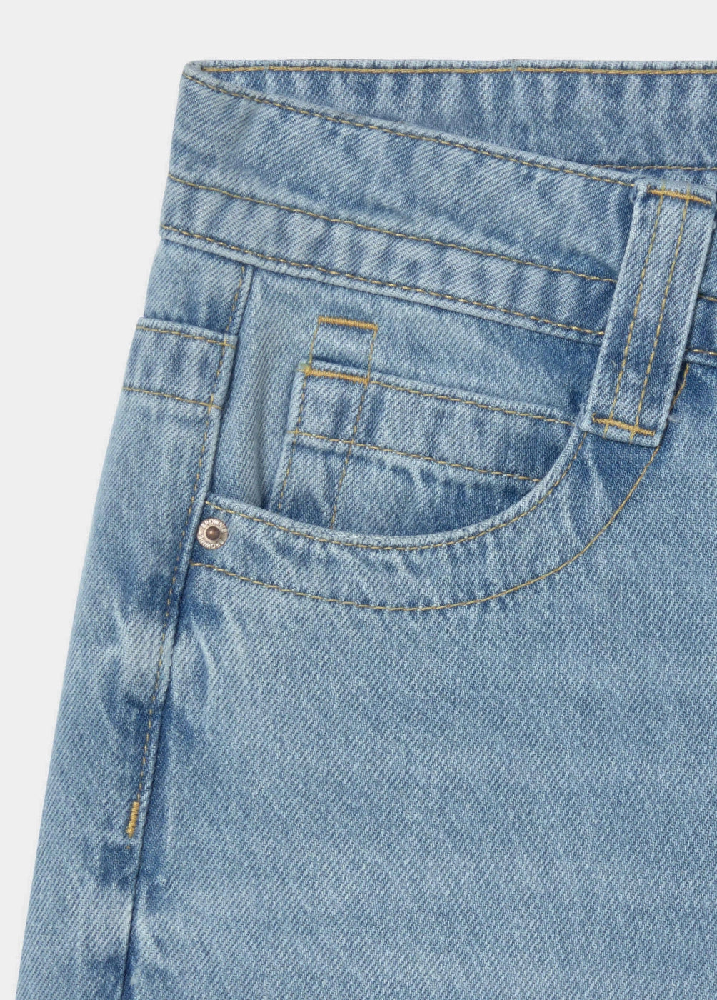 Jeans relaxed cintura ancha