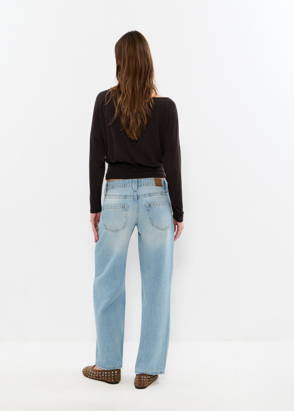 Jeans relaxed cintura ancha