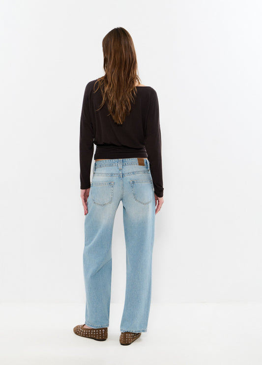 Jeans relaxed cintura ancha