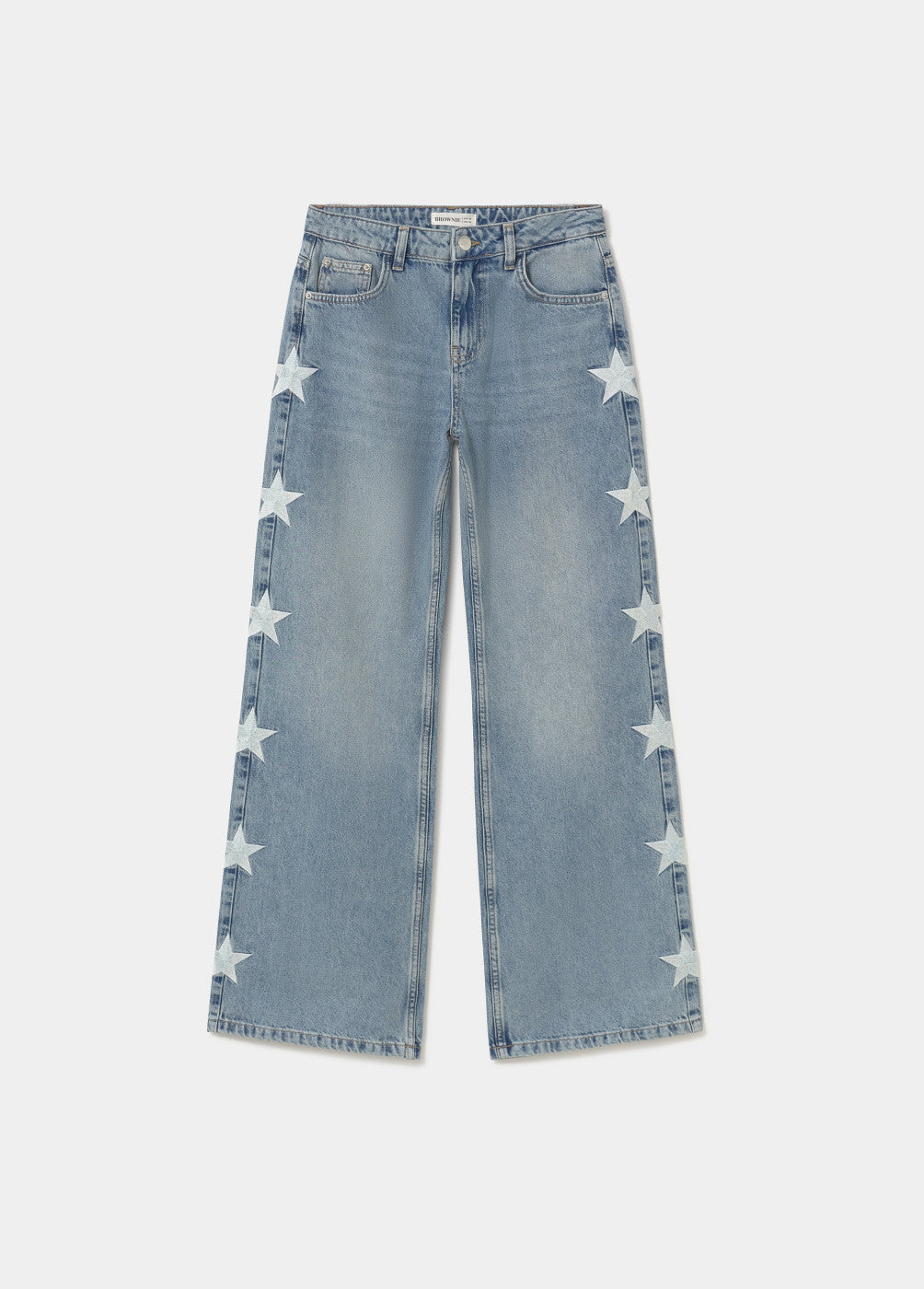 Jeans relaxed estrellas lateral
