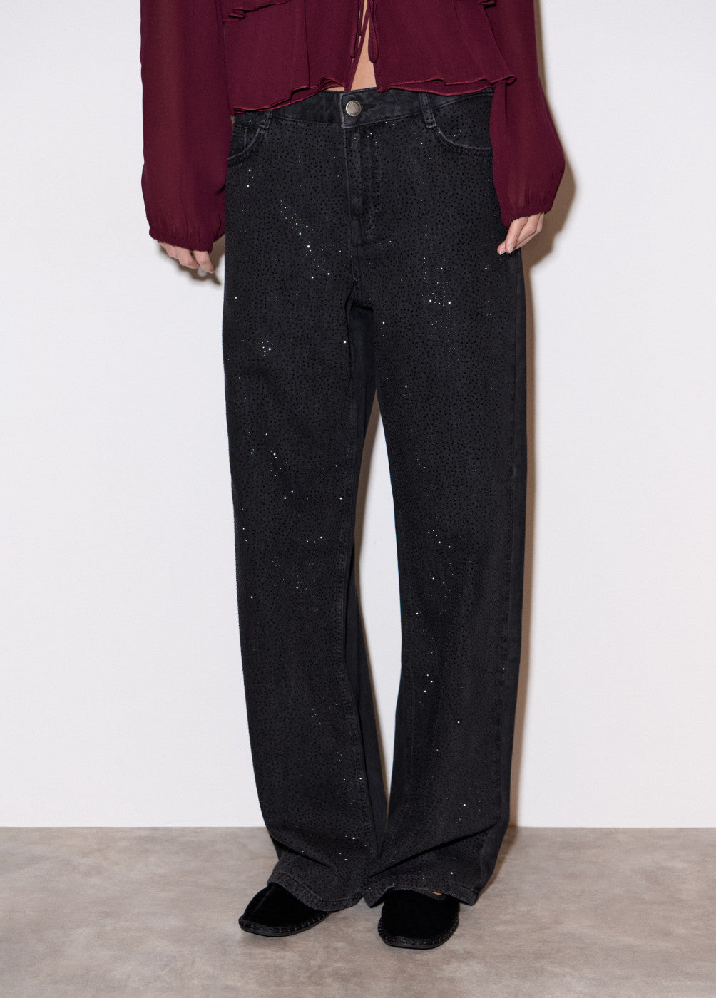 Jeans strass relaxed