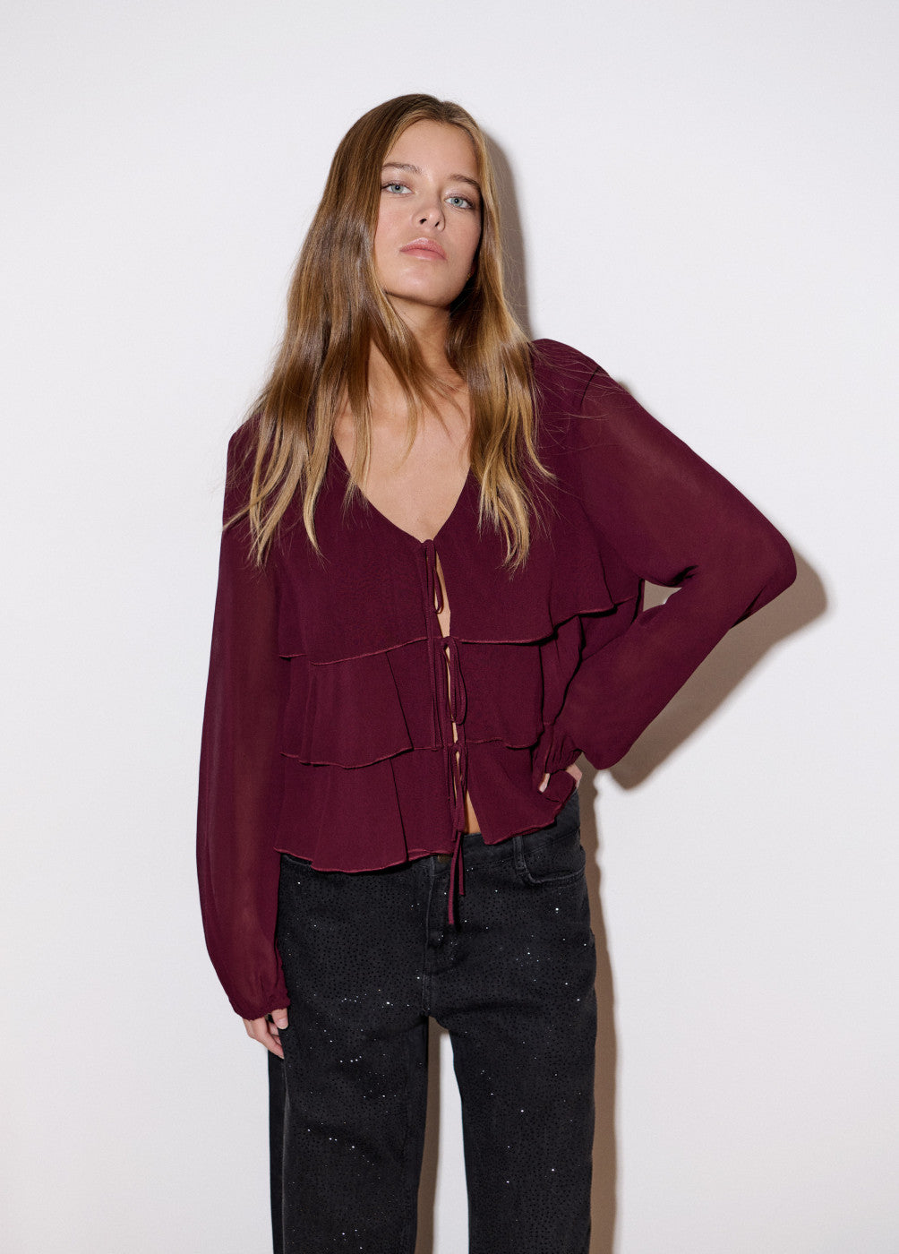 Jeans strass relaxed