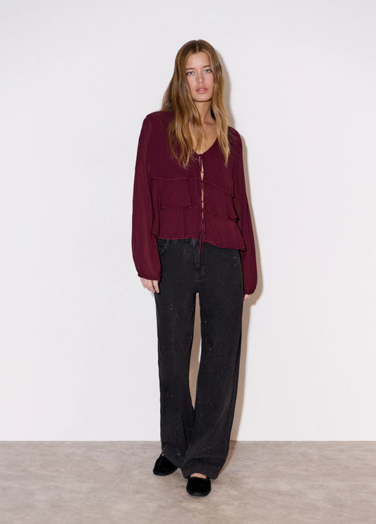 Jeans strass relaxed