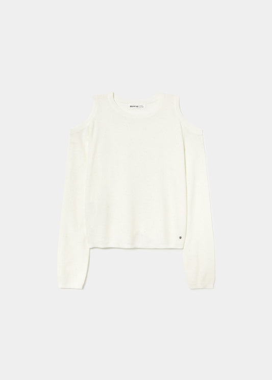 Jersey apertura hombros lentejuela