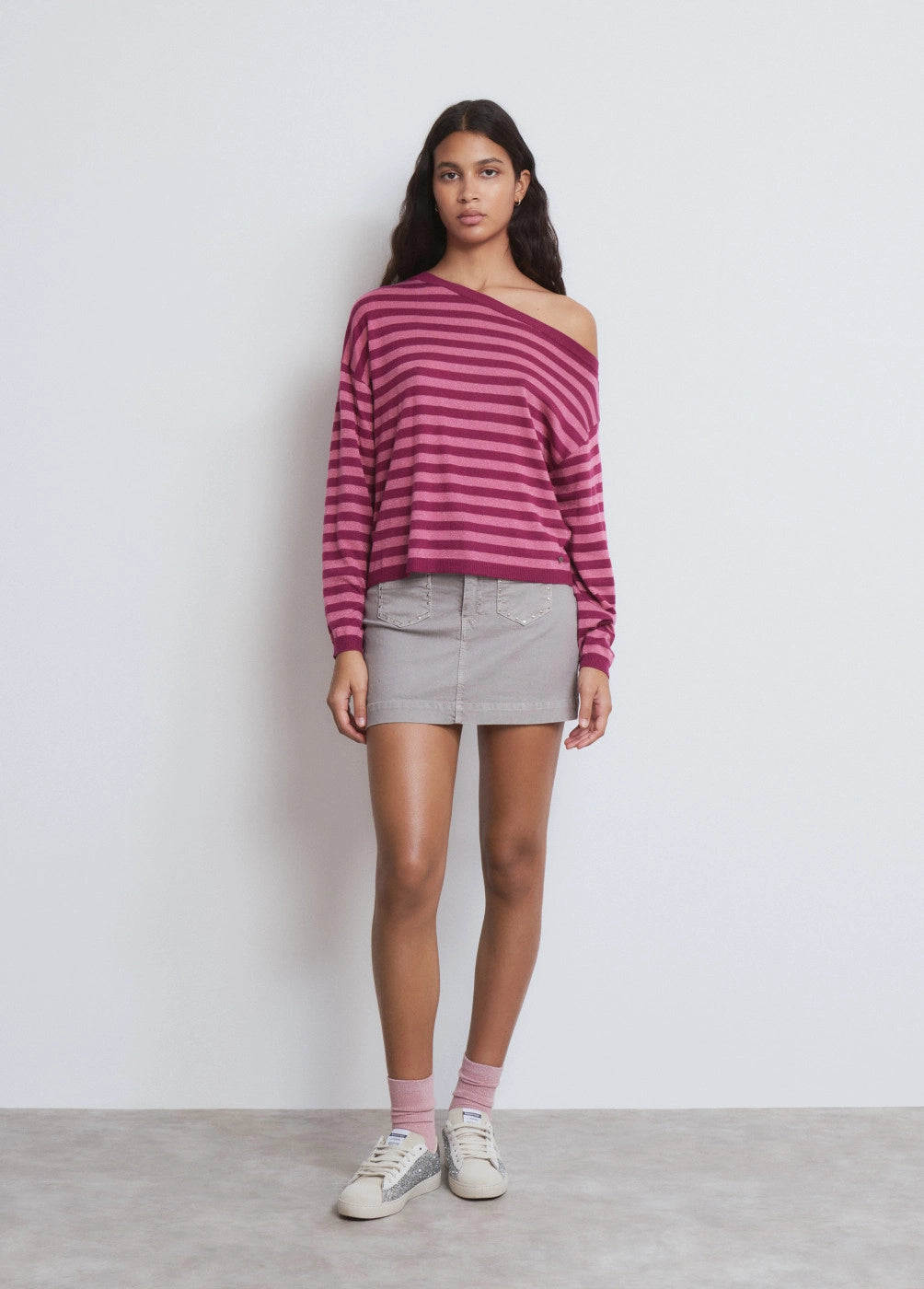 Jersey asimétrico rayas