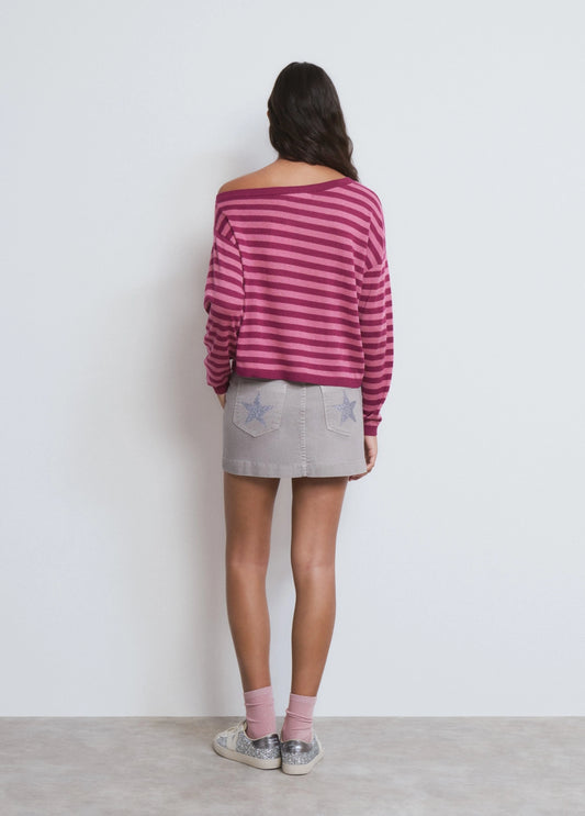 Jersey asimétrico rayas