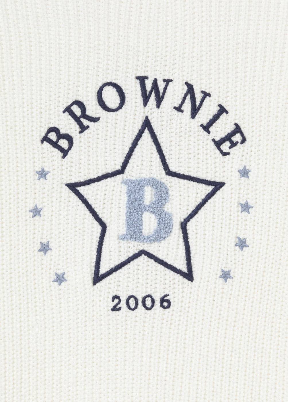 Jersey bordado con estrella flock